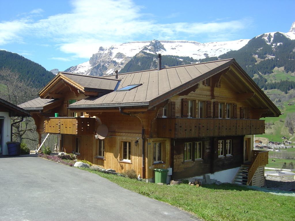 The chalet in summer
